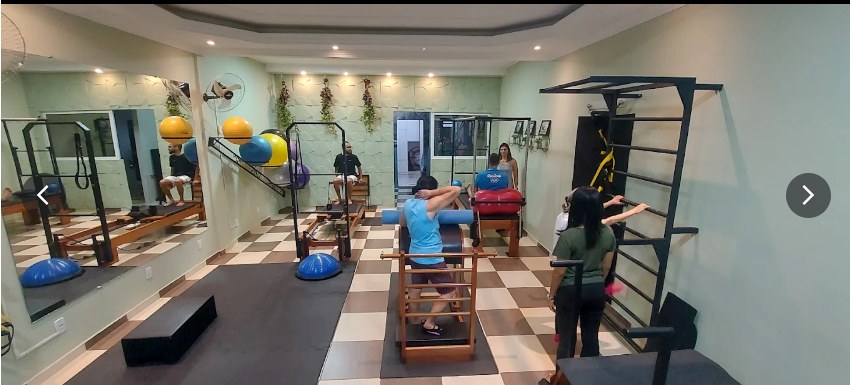 Sala de pilates da Viva Saúde